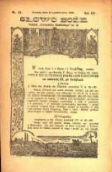 Słowo Boże: dodatek do Przewodnika Katolickiego R.15. 1912 Nr.41