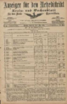 Anzeiger für den Netzedistrikt Kreis- und Wochenblatt für den Kreis Czarnikau 1907.05.09 Jg.55 Nr54