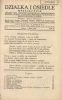 Działka i Osiedle: miesięcznik Związku Towarzystw Ogródków Działkowych Rzeczypospolitej Polskiej 1936.07 R.9 Nr7