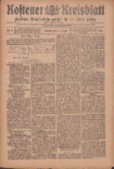 Kostener Kreisblatt: amtliches Ver&ouml;ffentlichungsblatt f&uuml;r den Kreis Kosten 1909.08.03 Jg.44 Nr92