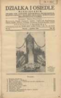 Działka i Osiedle: miesięcznik Związku Towarzystw Ogródków Działkowych Rzeczypospolitej Polskiej 1936.12 R.9 Nr12