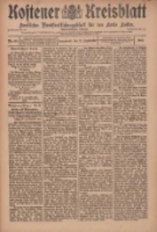 Kostener Kreisblatt: amtliches Ver&ouml;ffentlichungsblatt f&uuml;r den Kreis Kosten 1909.09.11 Jg.44 Nr109