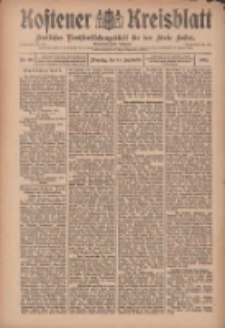 Kostener Kreisblatt: amtliches Ver&ouml;ffentlichungsblatt f&uuml;r den Kreis Kosten 1909.09.14 Jg.44 Nr110