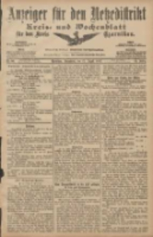 Anzeiger für den Netzedistrikt Kreis- und Wochenblatt für den Kreis Czarnikau 1907.08.17 Jg.55 Nr96