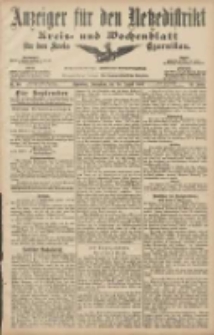 Anzeiger für den Netzedistrikt Kreis- und Wochenblatt für den Kreis Czarnikau 1907.08.24 Jg.55 Nr99