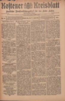 Kostener Kreisblatt: amtliches Ver&ouml;ffentlichungsblatt f&uuml;r den Kreis Kosten 1909.09.23 Jg.44 Nr114