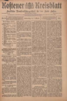 Kostener Kreisblatt: amtliches Veröffentlichungsblatt für den Kreis Kosten 1909.10.07 Jg.44 Nr120