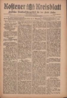 Kostener Kreisblatt: amtliches Ver&ouml;ffentlichungsblatt f&uuml;r den Kreis Kosten 1909.11.13 Jg.44 Nr136
