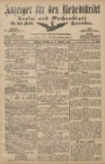 Anzeiger für den Netzedistrikt Kreis- und Wochenblatt für den Kreis Czarnikau 1907.09.10 Jg.55 Nr106