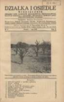 Działka i Osiedle: miesięcznik Związku Towarzystw Ogródków Działkowych Rzeczypospolitej Polskiej 1937.05 R.10 Nr5