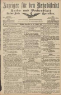 Anzeiger für den Netzedistrikt Kreis- und Wochenblatt für den Kreis Czarnikau 1907.09.19 Jg.55 Nr110