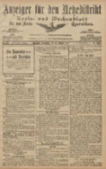 Anzeiger für den Netzedistrikt Kreis- und Wochenblatt für den Kreis Czarnikau 1907.10.26 Jg.55 Nr126