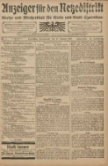 Anzeiger für den Netzedistrikt Kreis- und Wochenblatt für den Kreis und Stadt Czarnikau 1908.01.18 Jg.56 Nr8