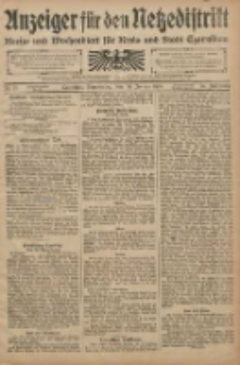 Anzeiger für den Netzedistrikt Kreis- und Wochenblatt für den Kreis und Stadt Czarnikau 1908.01.30 Jg.56 Nr13