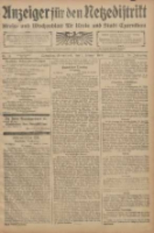 Anzeiger für den Netzedistrikt Kreis- und Wochenblatt für den Kreis und Stadt Czarnikau 1908.02.01 Jg.56 Nr14