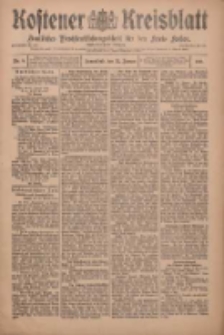 Kostener Kreisblatt: amtliches Veröffentlichungsblatt für den Kreis Kosten 1910.01.22 Jg.45 Nr9