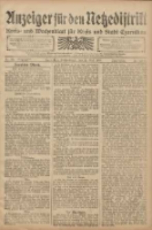 Anzeiger für den Netzedistrikt Kreis- und Wochenblatt für den Kreis und Stadt Czarnikau 1908.05.16 Jg.56 Nr59