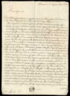 Listy Benedykta Puszeta do kanclerza koronnego Jana Szembeka z Rzymu.