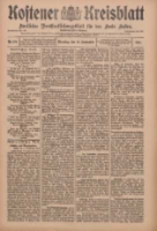 Kostener Kreisblatt: amtliches Veröffentlichungsblatt für den Kreis Kosten 1910.09.13 Jg.45 Nr109