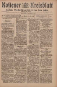 Kostener Kreisblatt: amtliches Veröffentlichungsblatt für den Kreis Kosten 1910.09.15 Jg.45 Nr110