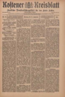 Kostener Kreisblatt: amtliches Veröffentlichungsblatt für den Kreis Kosten 1910.09.20 Jg.45 Nr112