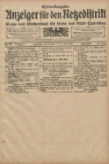 Anzeiger für den Netzedistrikt Kreis- und Wochenblatt für den Kreis und Stadt Czarnikau 1908.07.04 Jg.56 Nr81b