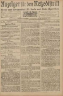 Anzeiger für den Netzedistrikt Kreis- und Wochenblatt für den Kreis und Stadt Czarnikau 1908.08.18 Jg.56 Nr100