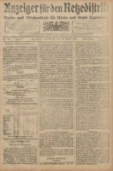 Anzeiger für den Netzedistrikt Kreis- und Wochenblatt für den Kreis und Stadt Czarnikau 1908.08.29 Jg.56 Nr105
