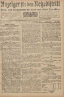 Anzeiger für den Netzedistrikt Kreis- und Wochenblatt für den Kreis und Stadt Czarnikau 1908.09.08 Jg.56 Nr109