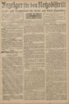Anzeiger für den Netzedistrikt Kreis- und Wochenblatt für den Kreis und Stadt Czarnikau 1908.09.15 Jg.56 Nr112