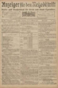 Anzeiger für den Netzedistrikt Kreis- und Wochenblatt für den Kreis und Stadt Czarnikau 1908.10.27 Jg.56 Nr130