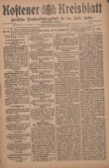 Kostener Kreisblatt: amtliches Veröffentlichungsblatt für den Kreis Kosten 1910.12.22 Jg.45 Nr152