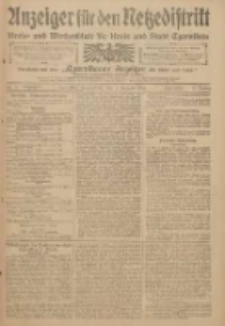 Anzeiger für den Netzedistrikt Kreis- und Wochenblatt für den Kreis und Stadt Czarnikau 1909.01.09 Jg.57 Nr3