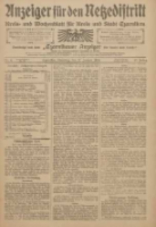 Anzeiger für den Netzedistrikt Kreis- und Wochenblatt für den Kreis und Stadt Czarnikau 1909.01.12 Jg.57 Nr4