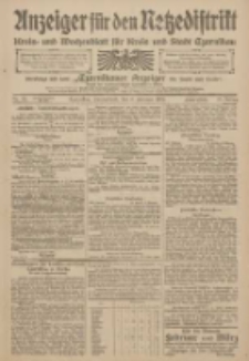 Anzeiger für den Netzedistrikt Kreis- und Wochenblatt für den Kreis und Stadt Czarnikau 1909.02.06 Jg.57 Nr15