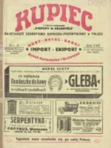 Kupiec: najstarsze czasopismo kupiecko - przemysłowe w Polsce 1928.01.14 R.22 Nr2