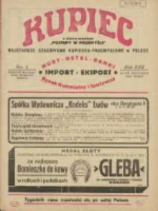 Kupiec: najstarsze czasopismo kupiecko - przemysłowe w Polsce 1928.01.28 R.22 Nr4
