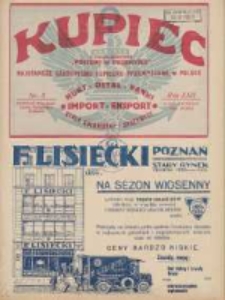 Kupiec: najstarsze czasopismo kupiecko - przemysłowe w Polsce 1928.02.04 R.22 Nr5