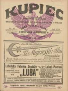 Kupiec: najstarsze czasopismo kupiecko - przemysłowe w Polsce 1928.03.17 R.22 Nr11