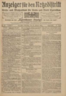 Anzeiger f&uuml;r den Netzedistrikt Kreis- und Wochenblatt f&uuml;r den Kreis und Stadt Czarnikau 1909.02.23 Jg.57 Nr22