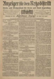 Anzeiger f&uuml;r den Netzedistrikt Kreis- und Wochenblatt f&uuml;r den Kreis und Stadt Czarnikau 1909.02.25 Jg.57 Nr23