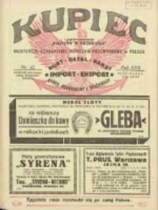 Kupiec: najstarsze czasopismo kupiecko - przemysłowe w Polsce 1928.03.24 R.22 Nr12
