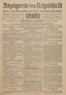 Anzeiger für den Netzedistrikt Kreis- und Wochenblatt für den Kreis und Stadt Czarnikau 1909.03.15 Jg.57 Nr30