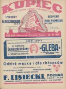 Kupiec: najstarsze czasopismo kupiecko - przemysłowe w Polsce 1928.04.28 R.22 Nr17; IV Międzynarodowe Targi Poznańskie od 29 IV - 5 V