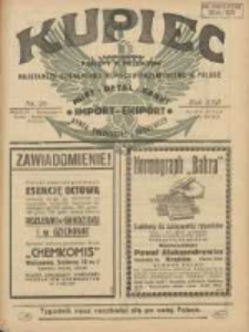 Kupiec: najstarsze czasopismo kupiecko - przemysłowe w Polsce 1928.05.20 R.22 Nr20