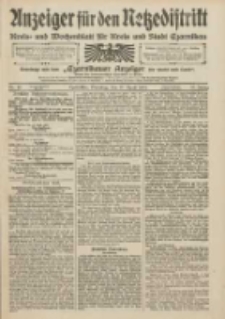 Anzeiger für den Netzedistrikt Kreis- und Wochenblatt für den Kreis und Stadt Czarnikau 1909.04.20 Jg.57 Nr45