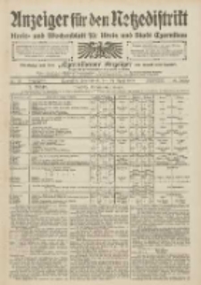 Anzeiger f&uuml;r den Netzedistrikt Kreis- und Wochenblatt f&uuml;r den Kreis und Stadt Czarnikau 1909.04.24 Jg.57 Nr47