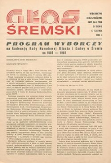 Głoś Śremski 1984.06.17 Wydawnictwo Okolicznościowe