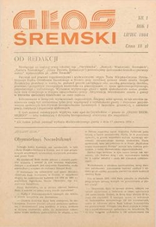 Głos Śremski 1984.07 R.1 Nr1