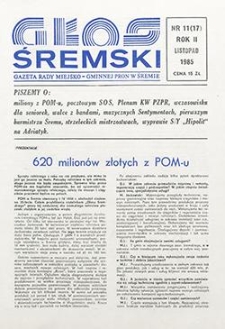 Głos Śremski 1985.11 R.2 Nr11(17)